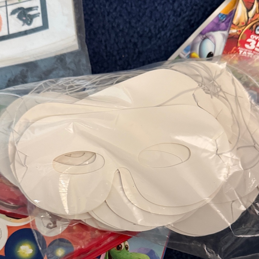 Creative White DIY Masks for Kids